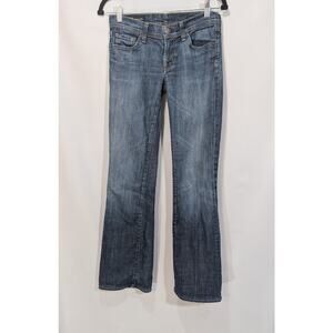 Citizens of Humanity Ingrid 002 Low Waist Flare Jeans Blue Stretch Size 27